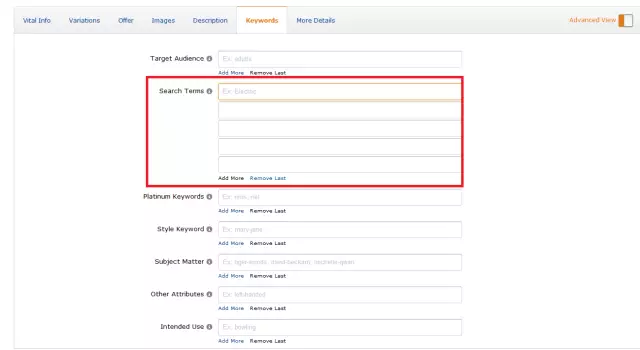 亞馬遜Search terms怎么填寫